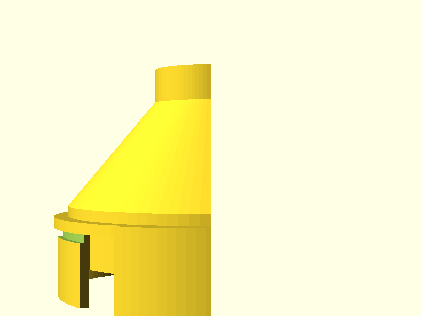 NUGGS bottle adapter — Cutaway Profile